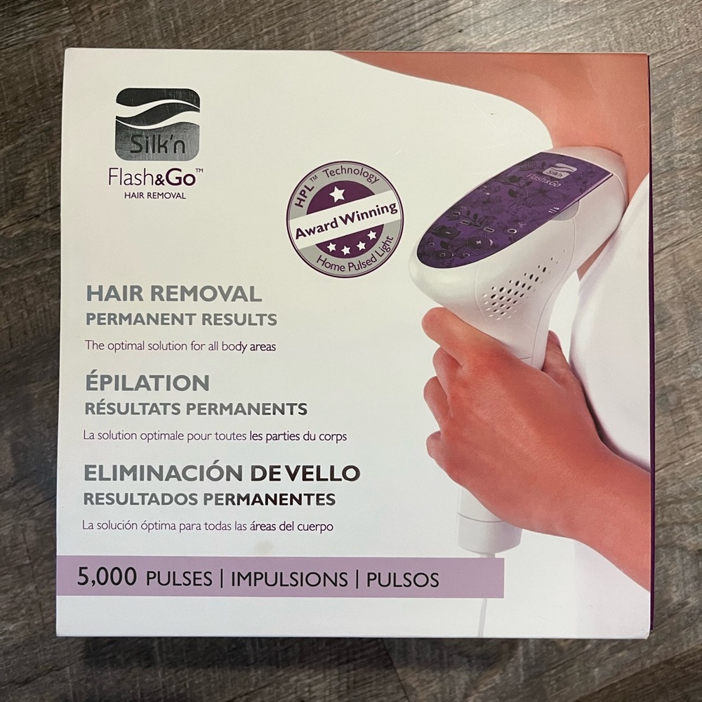 Flash&Go Hair Removal Device - White and Purple
